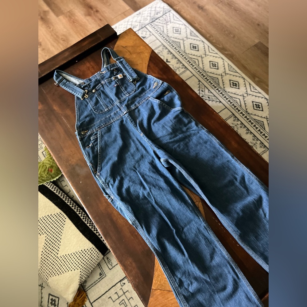 Vintage Carhartt Womenโs Denim Overalls Medium 8/10 Classic Workwear GUC